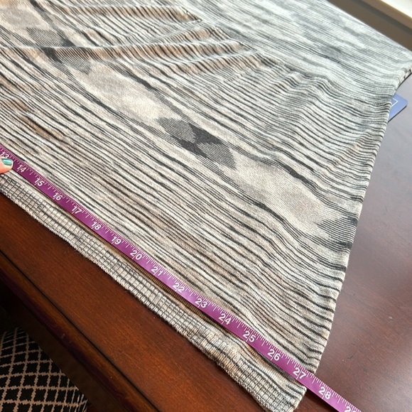 NWT ethyl sweater dress size medium grey and white long sleeve thin round neck - Picture 11 of 14